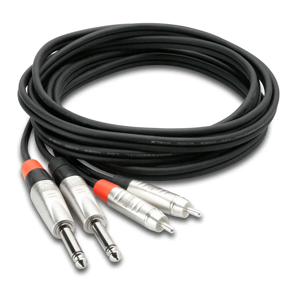 Hosa Technology Pro Dual 1/4 Ts-Rca 20Ft 1