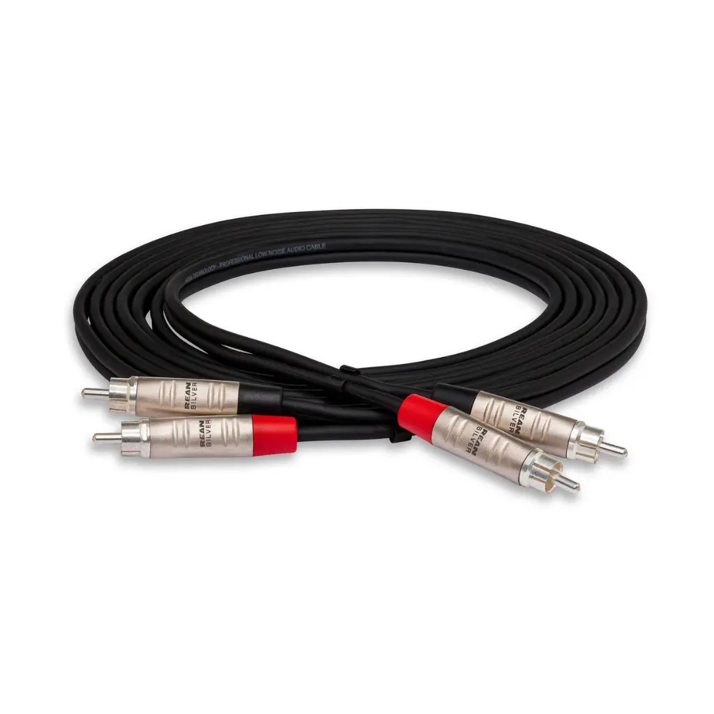 Hosa Technology Dual Rean Rca To Same Pro Stereo Interconnect Cable 3Ft 1