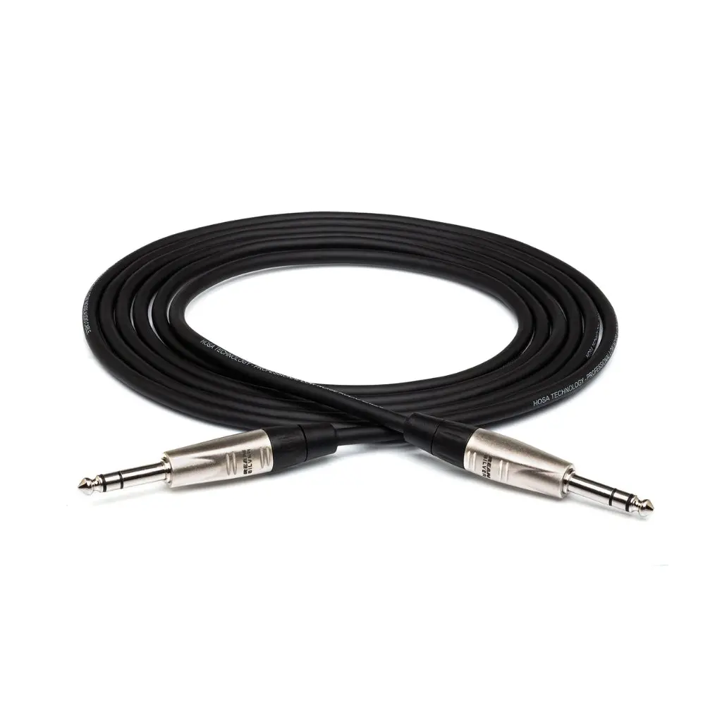 Hosa Technology Rean 1/4 In Trs To Same Pro Balanced Interconnect Cable 1.5Ft 1