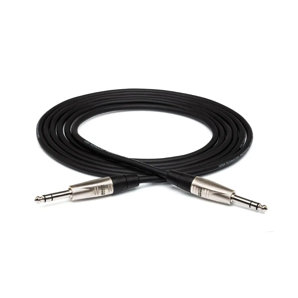 Hosa Technology Rean 1/4 In Trs To Same Pro Balanced Interconnect Cable 10Ft 1