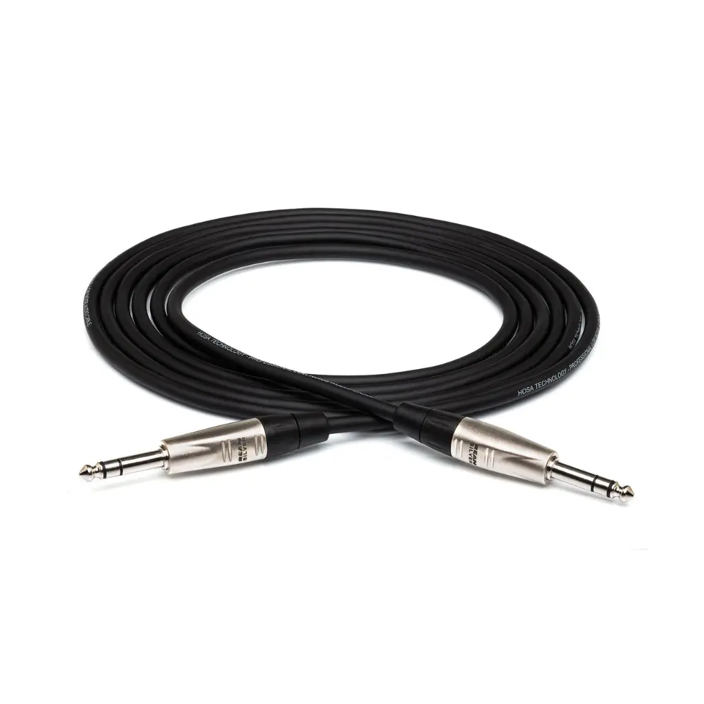 Hosa Technology Rean 1/4 In Trs To Same Pro Balanced Interconnect Cable 15Ft 1