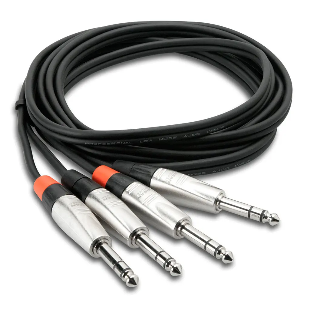 Hosa Technology Pro Dual 1/4 Trs-Same 15 1