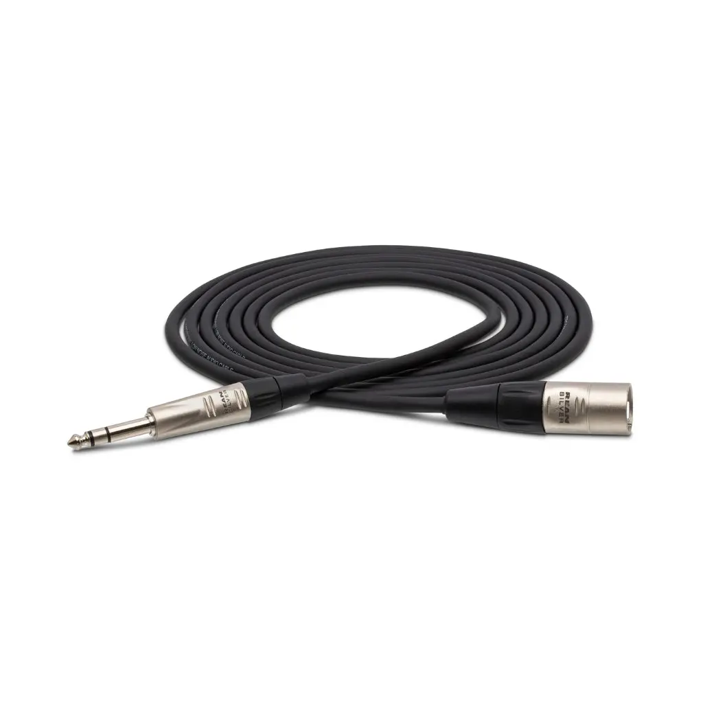 Hosa Technology Rean 1/4 In Trs To Xlr3m Pro Balanced Interconnect Cable 15Ft 1