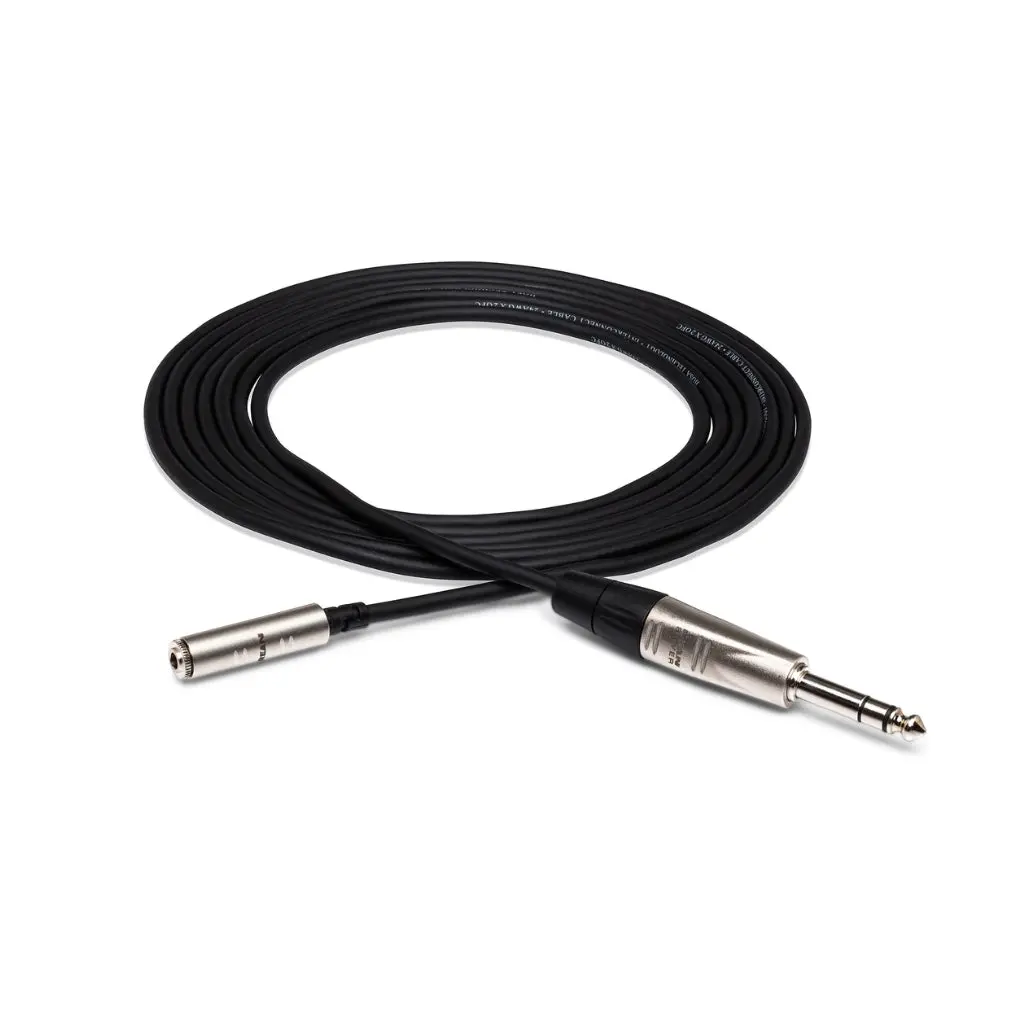 Hosa Technology Rean 3.5 Mm Trs To 1/4 In Trs Pro Headphone Adapter Cable 5Ft 1