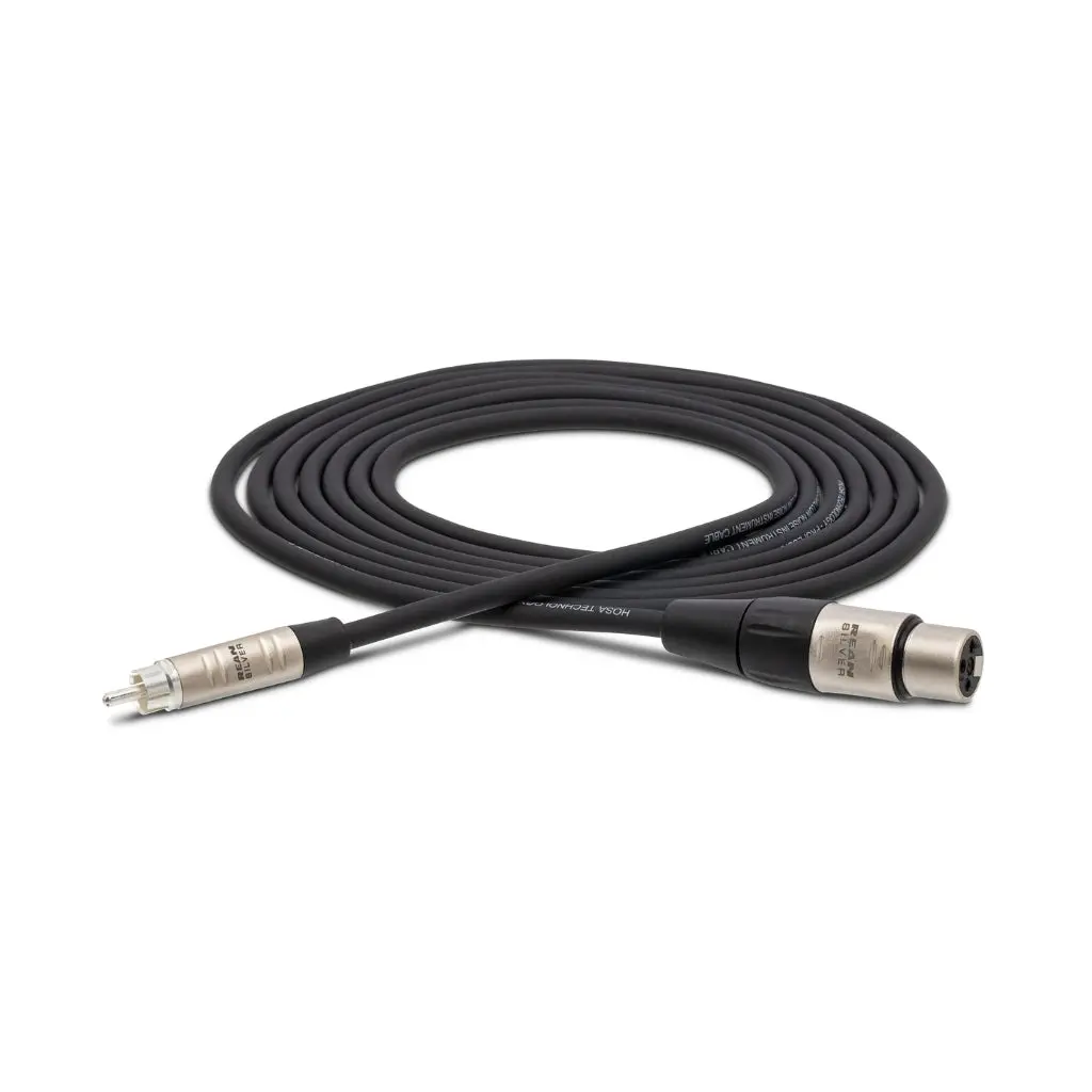 Hosa Technology Rean Xlr3f To Rca Pro Unbalanced Interconnect Cable 3Ft 1