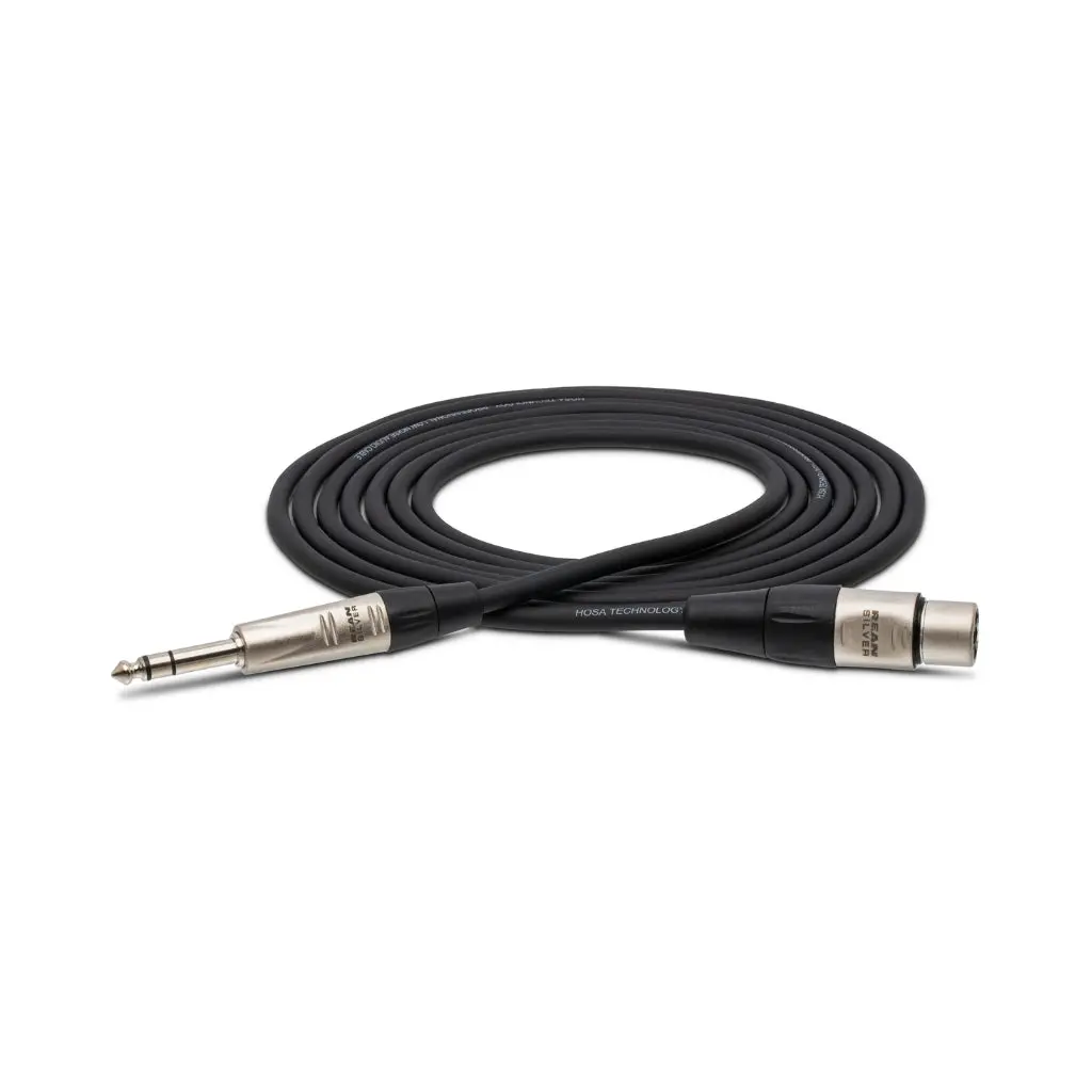 Hosa Technology Rean Xlr3f To 1/4 In Trs Pro Balanced Interconnect Cable 1.5Ft 1