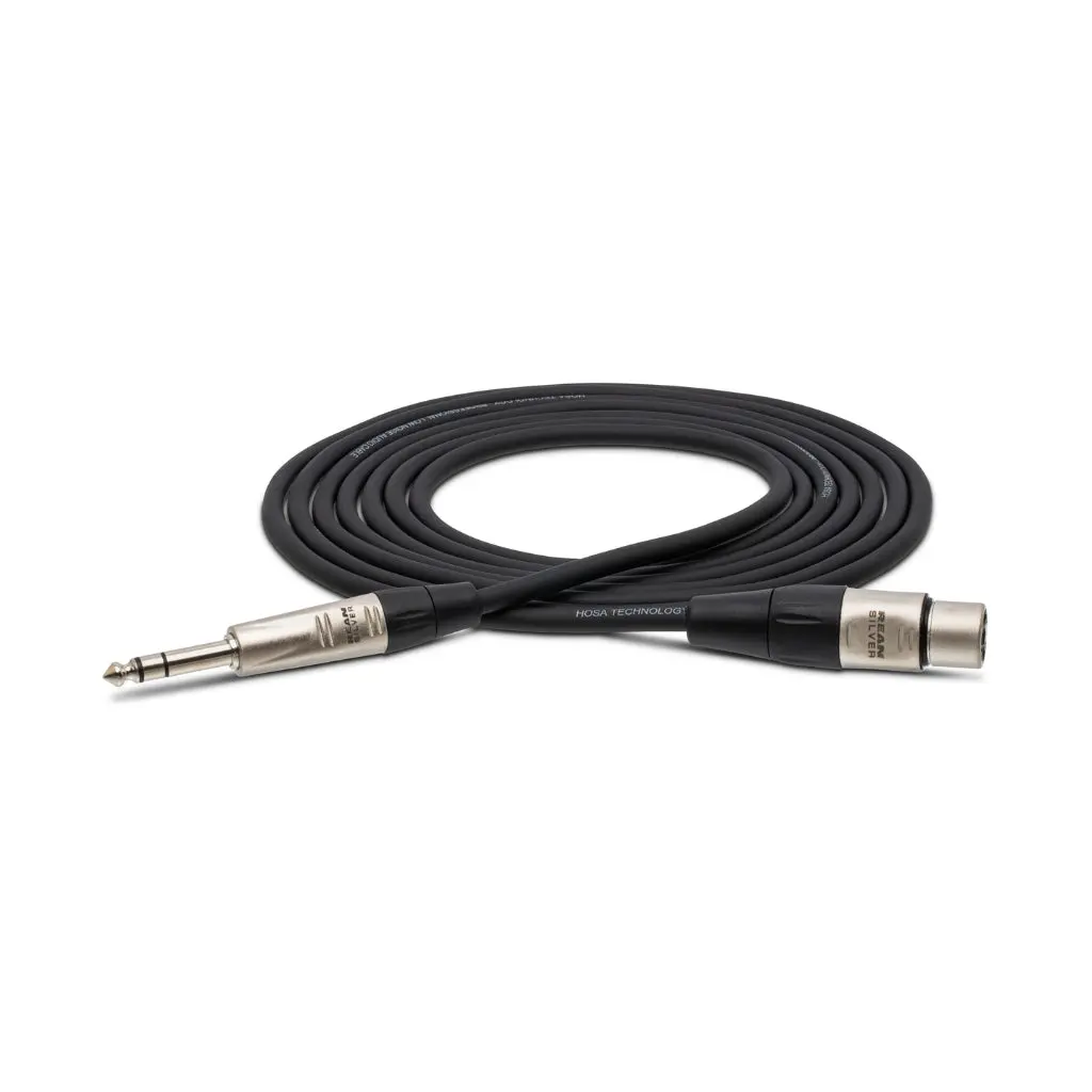 Hosa Technology Rean Xlr3f To 1/4 In Trs Pro Balanced Interconnect Cable 3Ft 1