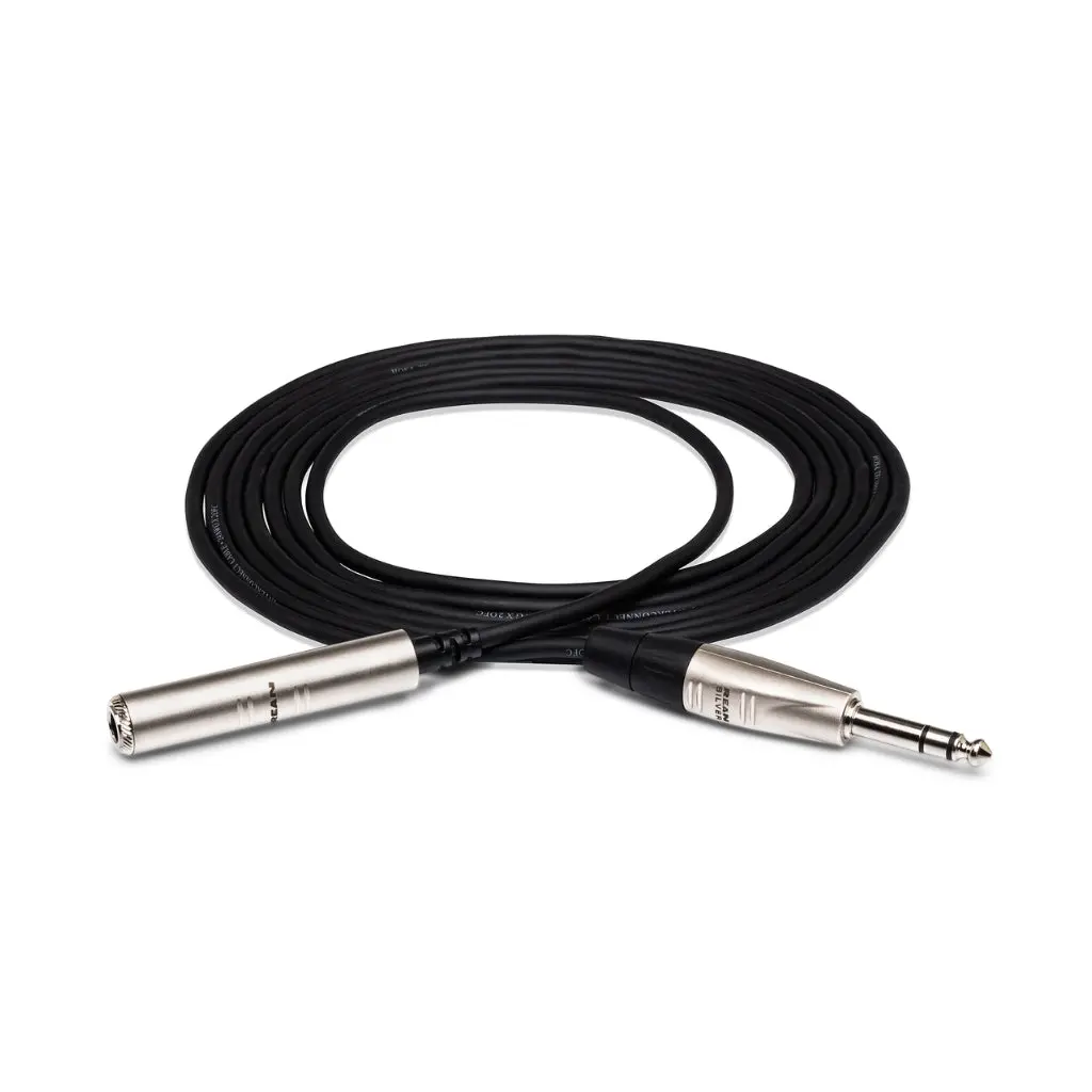 Hosa Technology Rean 1/4 In Trs To 1/4 In Trs Pro Headphone Extension Cable 5Ft 1