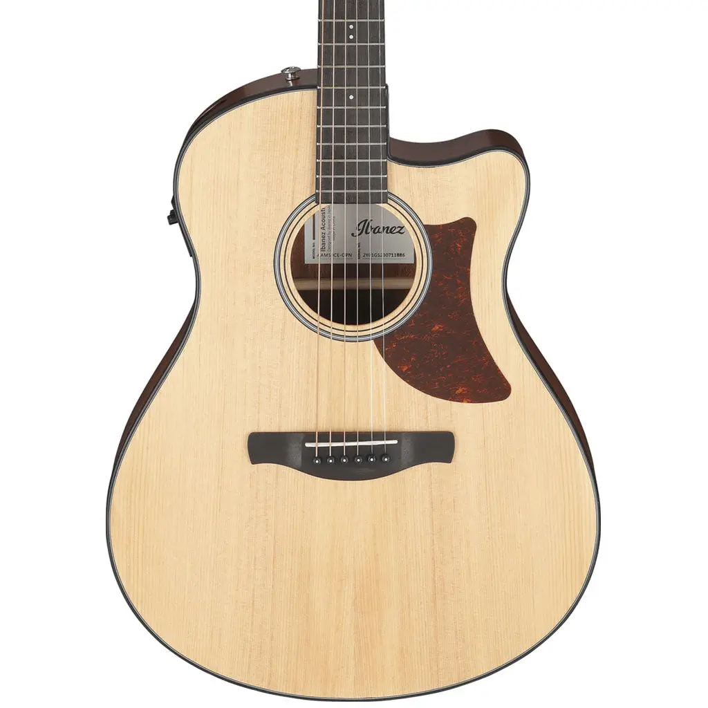Ibanez Aam50ceopn Electro Acoustic Guitar Open Pore Natural 1