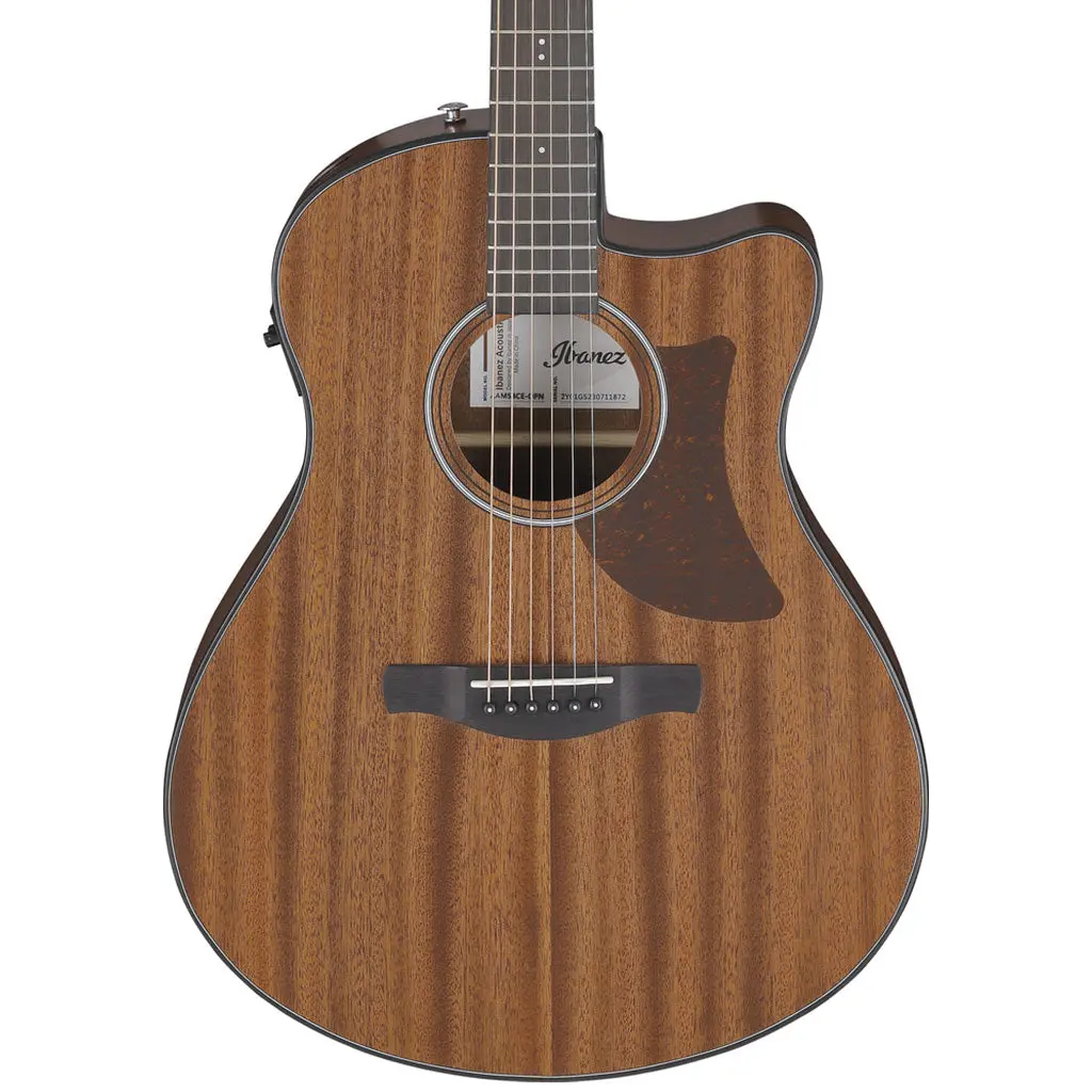 Ibanez Aam54ceopn Electro Acoustic Guitar Open Pore Natural 1