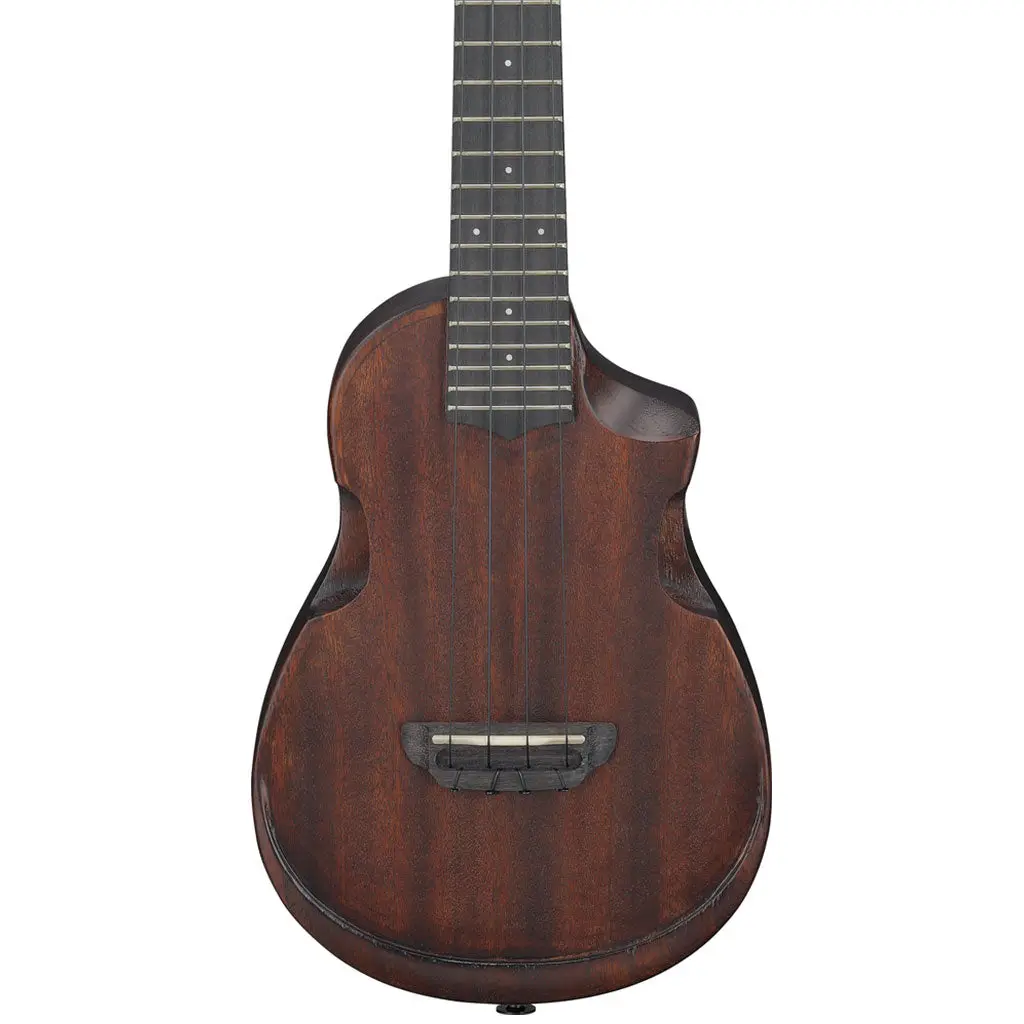 Ibanez Auc14ovl Ukulele Open Pore Violin Sunburst 1