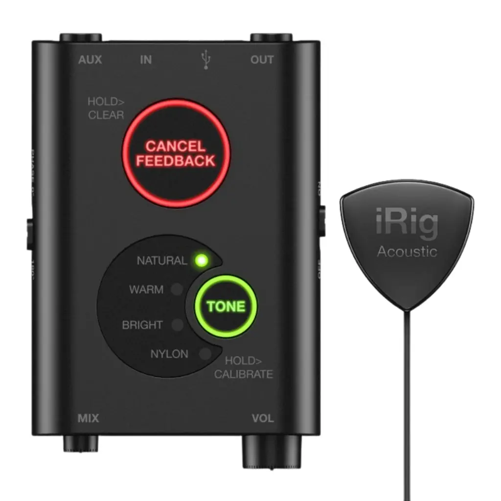 Ik Irig Acoustic Stage - Advanced Digital  Microphone System For Acoustic Guitar - 32-Bit Preamp/Dsp 1