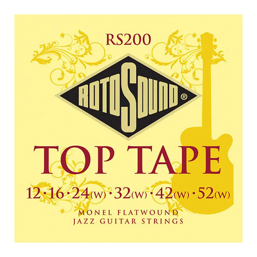 Rotosound Rs200 - Monel Flatwound Jazz 12-52 Guitar Strings 1