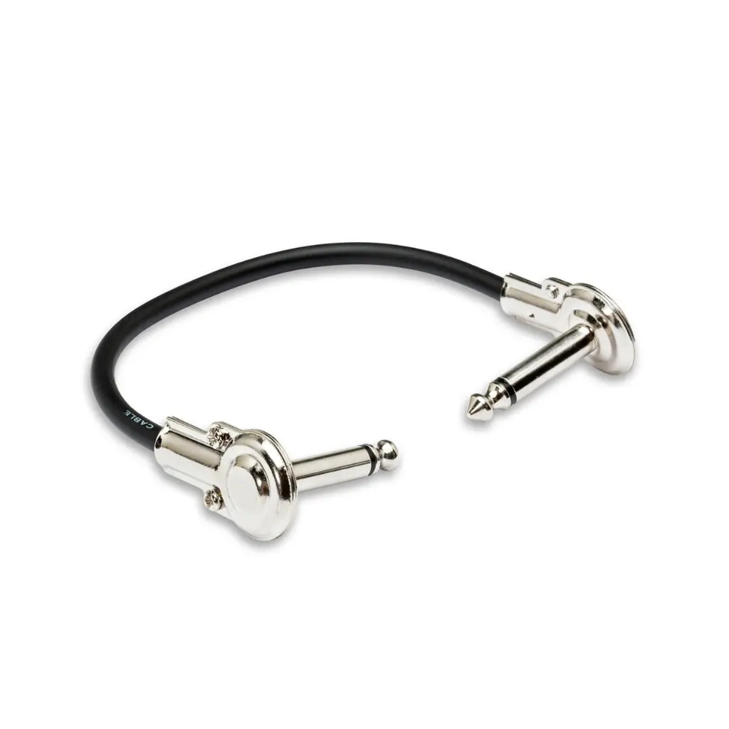 Hosa Technology Low-Profile Right-Angle To Same Guitar Patch Cable 1Ft 1