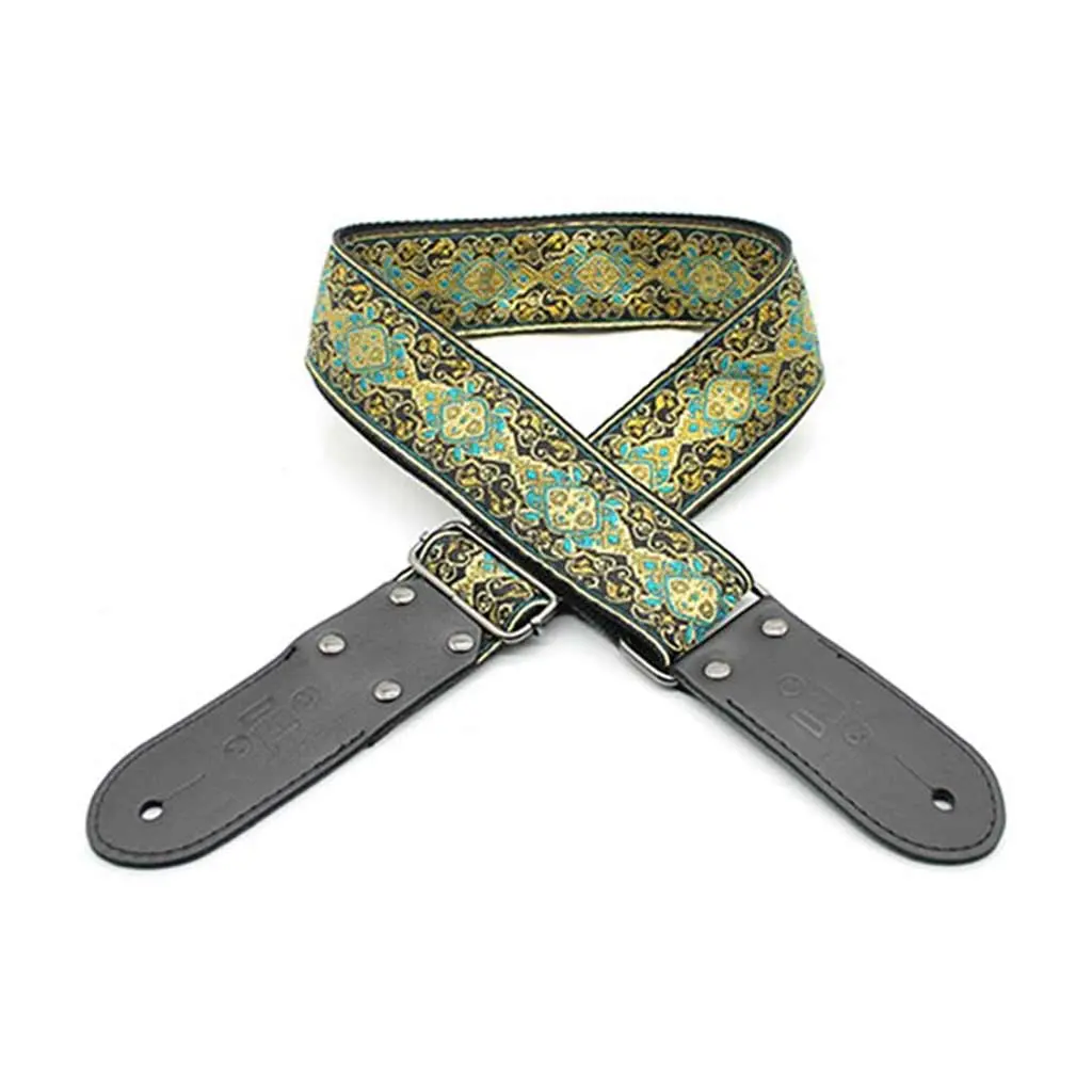 Dsl Jacquard Weaving Guitar Strap - 2" (Apr-Blue) 1