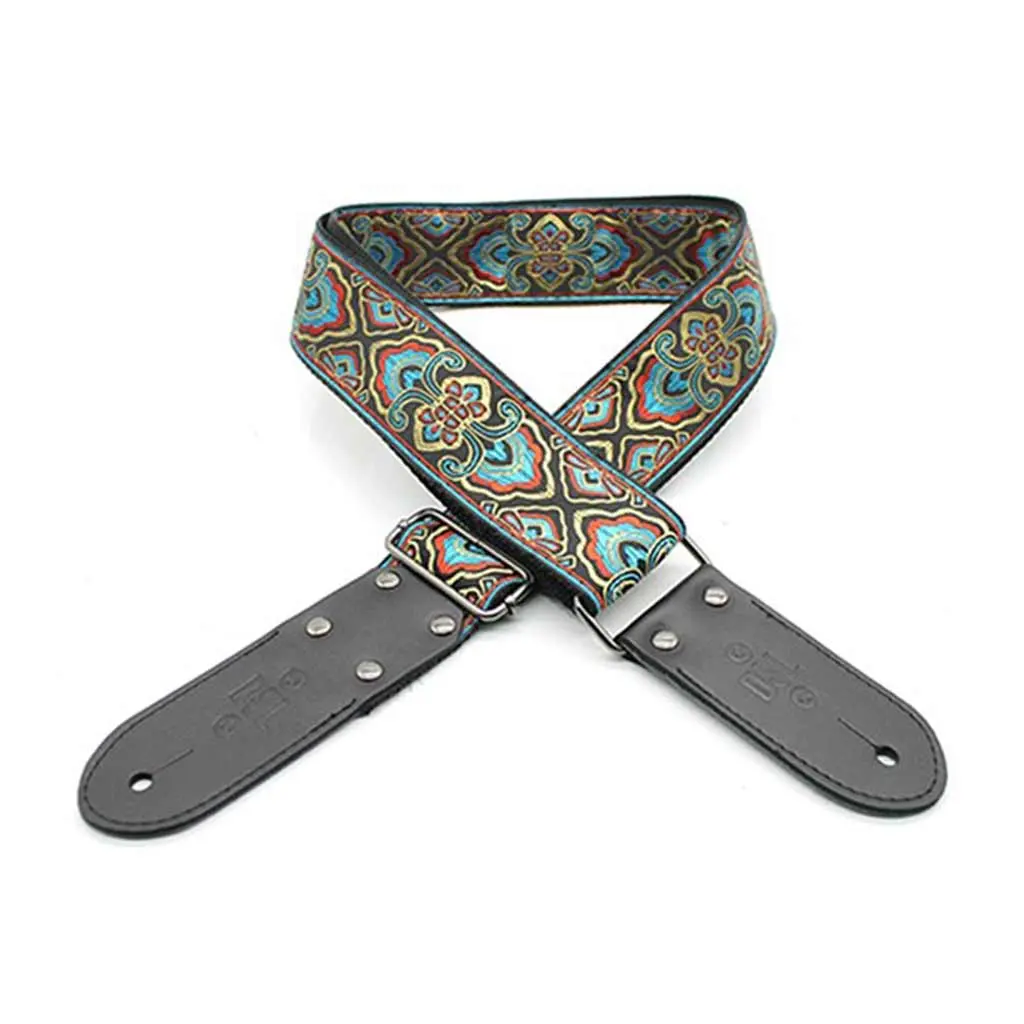 Dsl Jacquard Weaving 2" Guitar Strap - Mermaid Blue 1