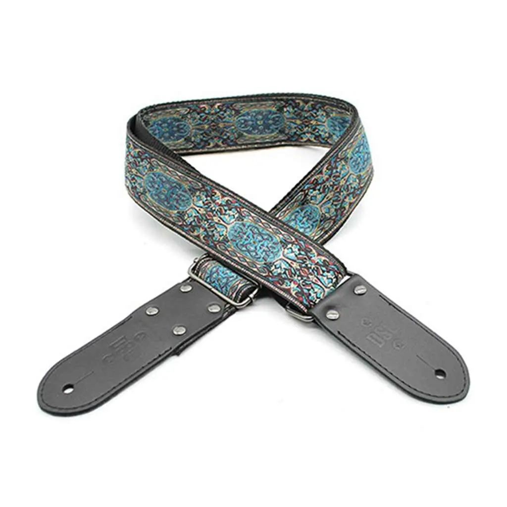 Dsl Strap 2" Jacquard Weave Shiraz Blue 1