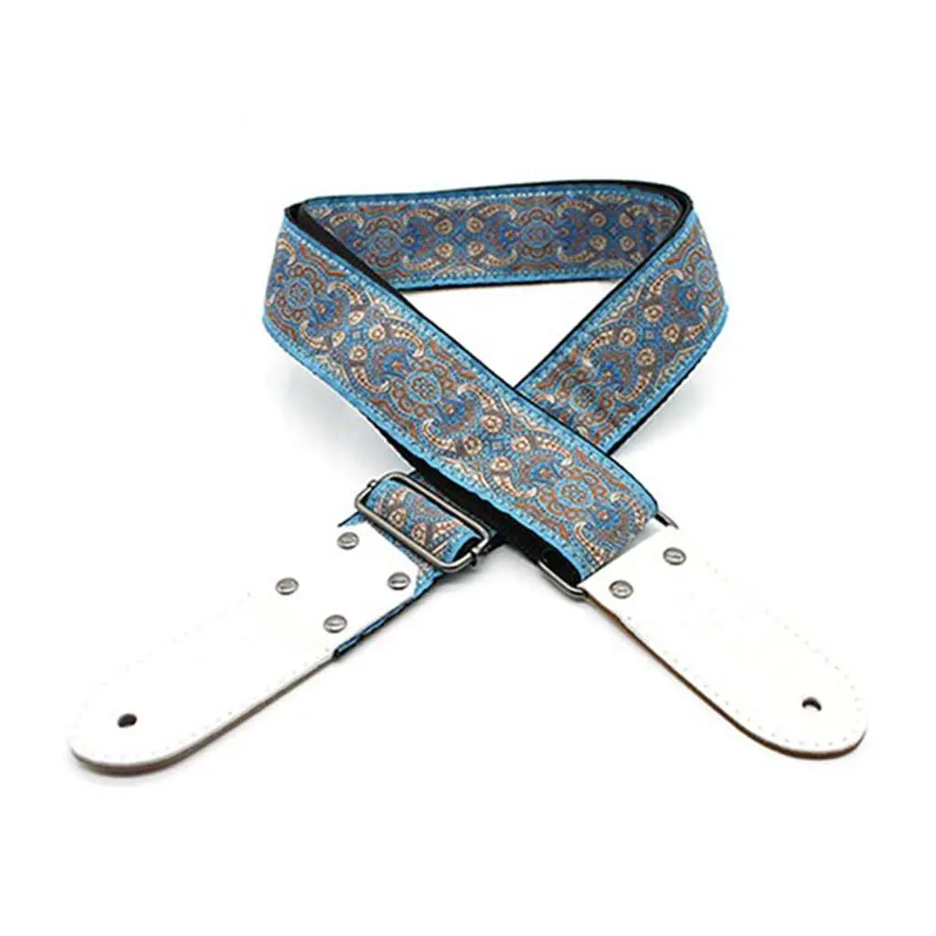 Dsl Jacquard Weaving  2" Guitar Strap  - Tad Blue 1