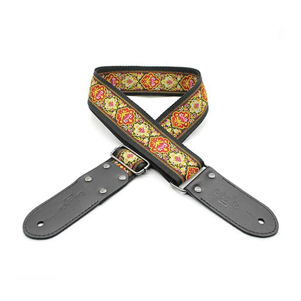 Dsl Jacquard Weaving 2" Guitar Strap - Whisper Pink 1