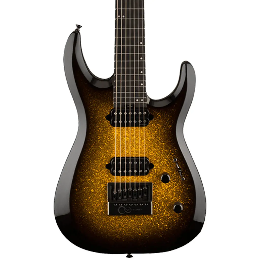 Jackson Pro Plus Series Dk Modern Evertune 7, Ebony Fingerboard, Gold Sparkle 1