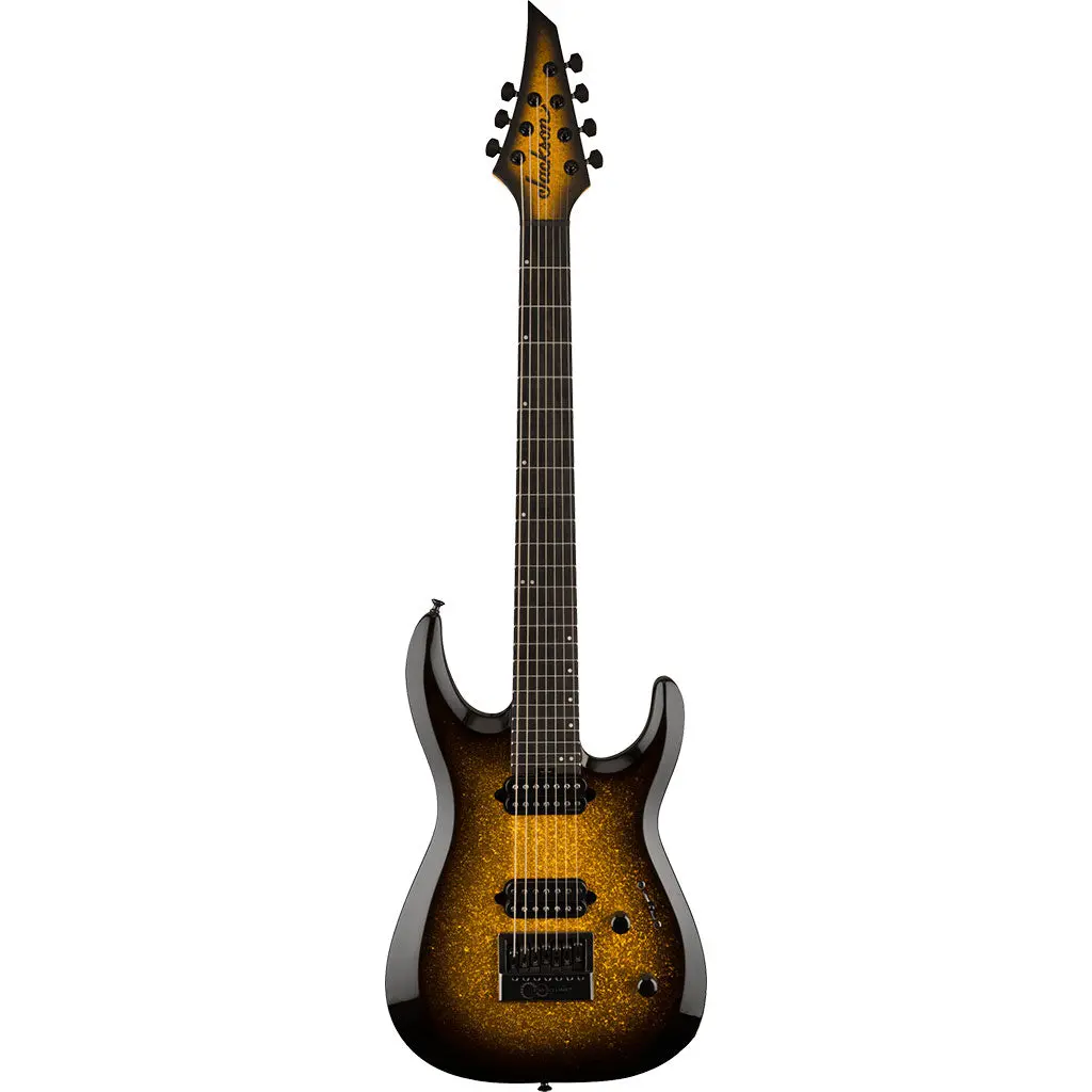 Jackson Pro Plus Series Dk Modern Evertune 7, Ebony Fingerboard, Gold Sparkle 2