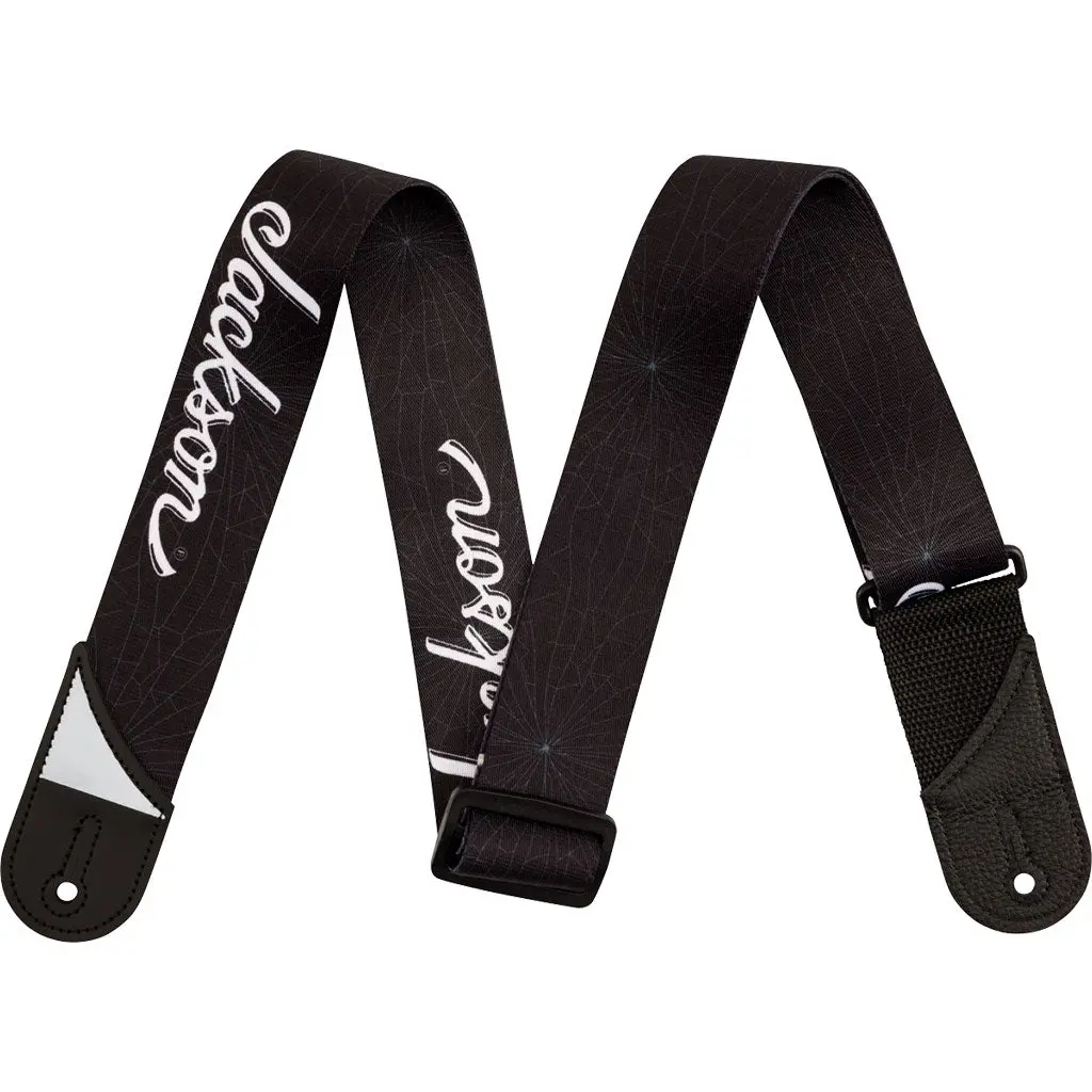 Jackson White Logo Strap, Black, 2" | Guitar Straps | 2995378006 1