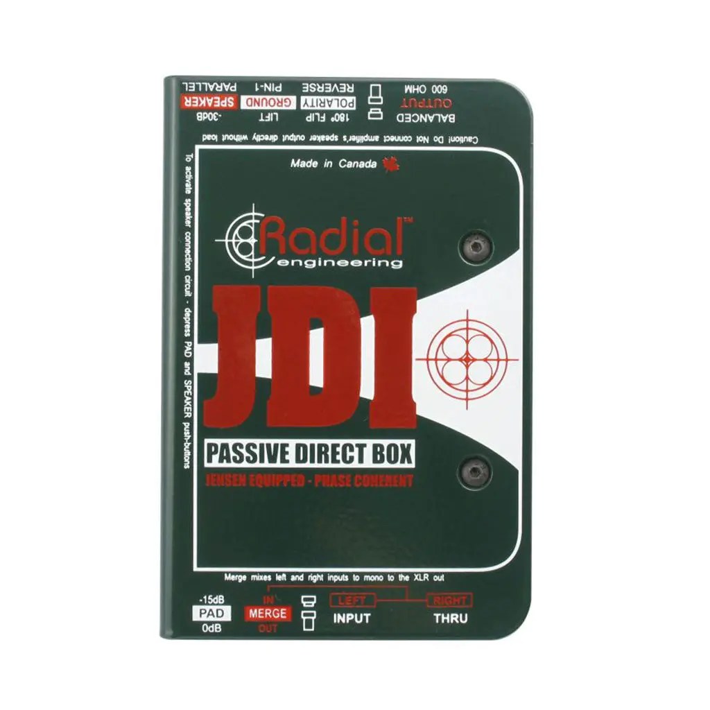 Radial Jdi - Passive Single Channel Di With Jensen Transformer 1