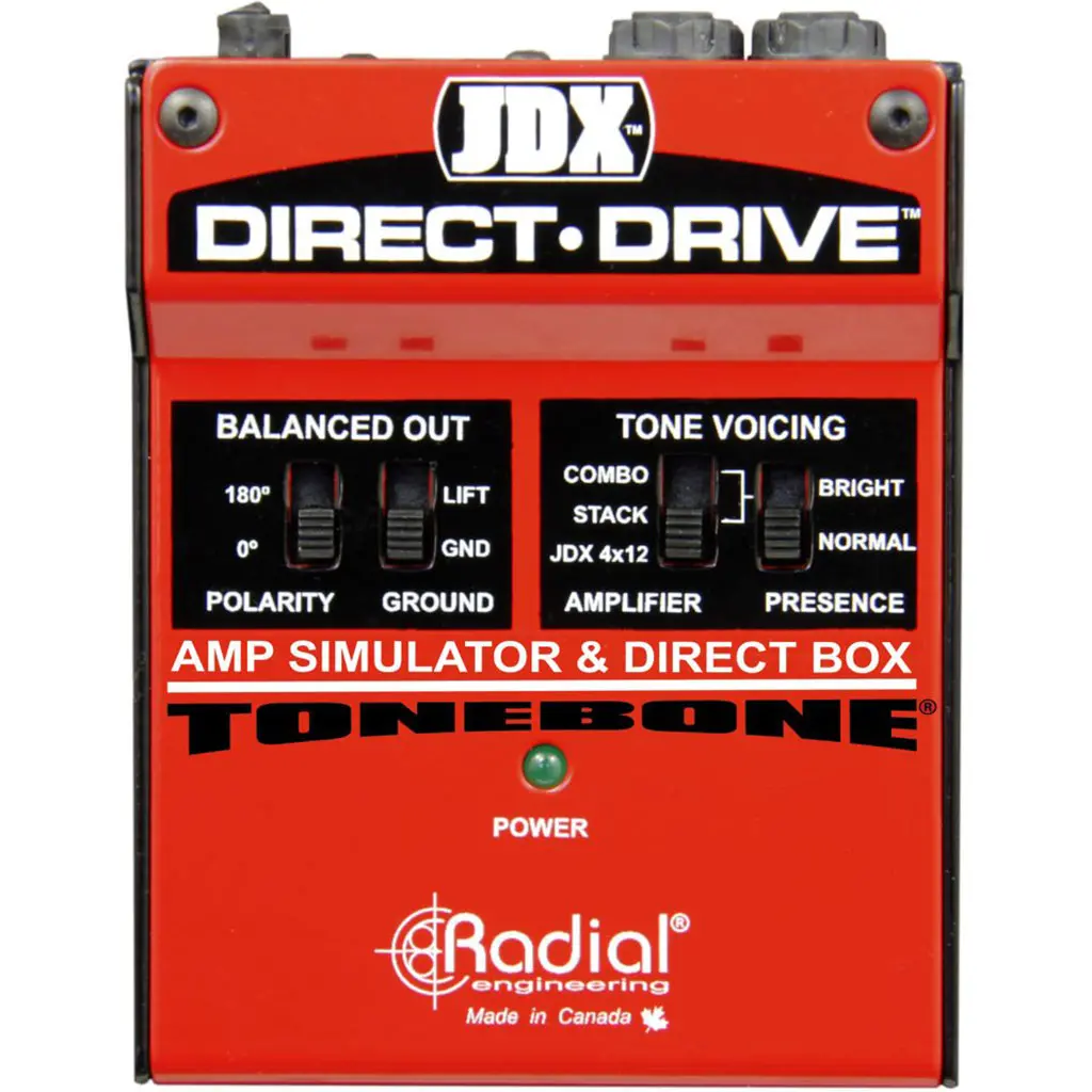 Radial Jdx Direct-Drive - Guitar Amp Simulator With 3 Amp Settings And Balanced Di Out 1