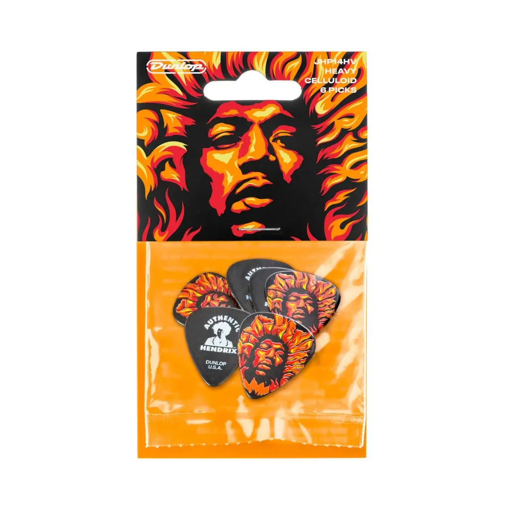 Dunlop Jimi Hendrix '69 Psych Series Voodoo Fire Guitar Pick 1