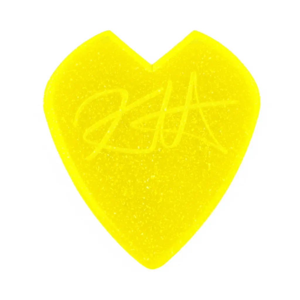 Jim Dunlop Kirk Hammett Custom Jazz Iii Yellow Glitter Players Pack 1