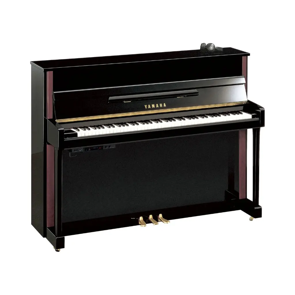 Yamaha Jx113tsc3pe 113Cm Upright Piano With Sc3 Silent System In Polished Ebony 1