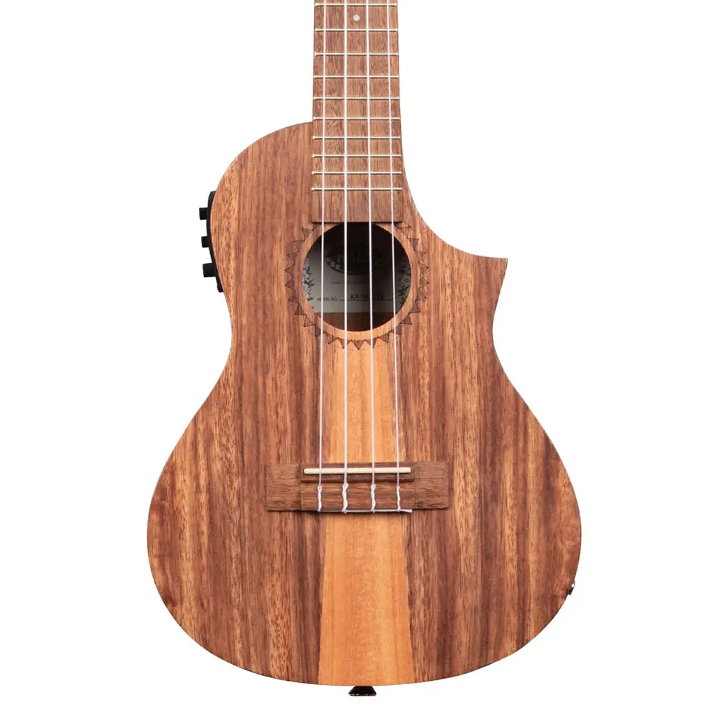 Kala Concert Ukulele With Cutaway + Eq - Teak 1