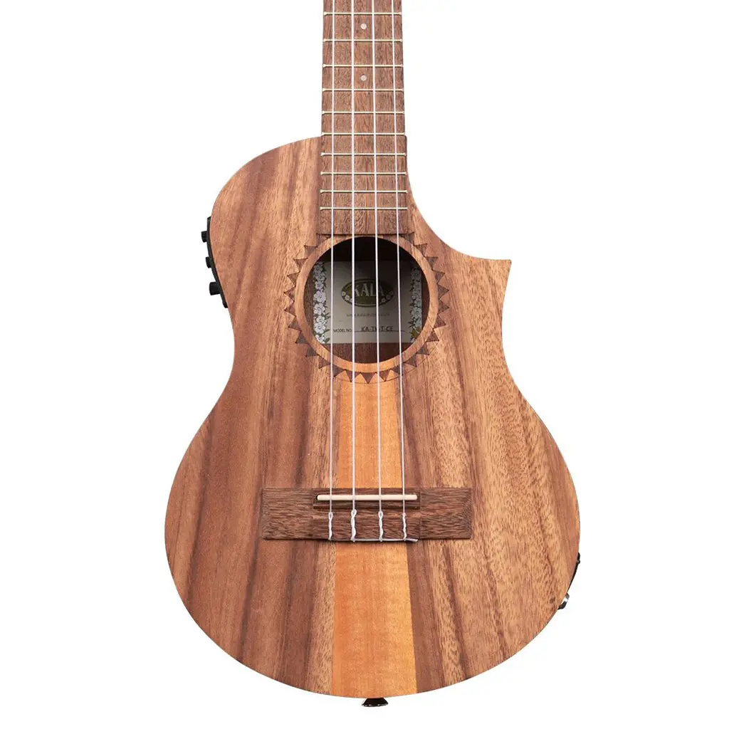 Kala Tenor Ukulele With Cutaway + Eq - Teak 1