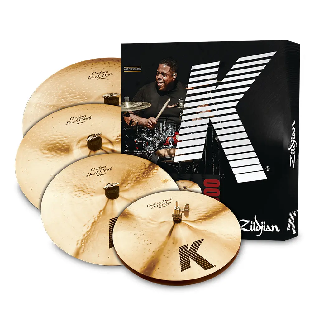 Zildjian K Custom Dark Cymbal Set - 14,16, 18, 20 Matched Set 1