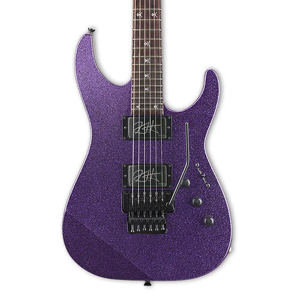 Esp Custom Shop Kh-2 Kirk Hammett Signature Electric Guitar Purple Sparkle 1