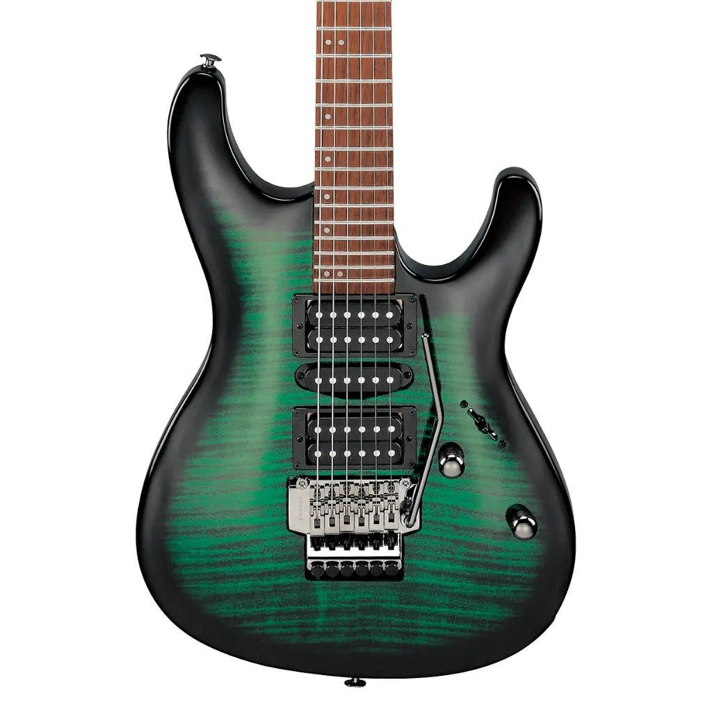 Ibanez Kikosp3 Kiko Signature Electric Guitar - Transparent Emerald Burst 1