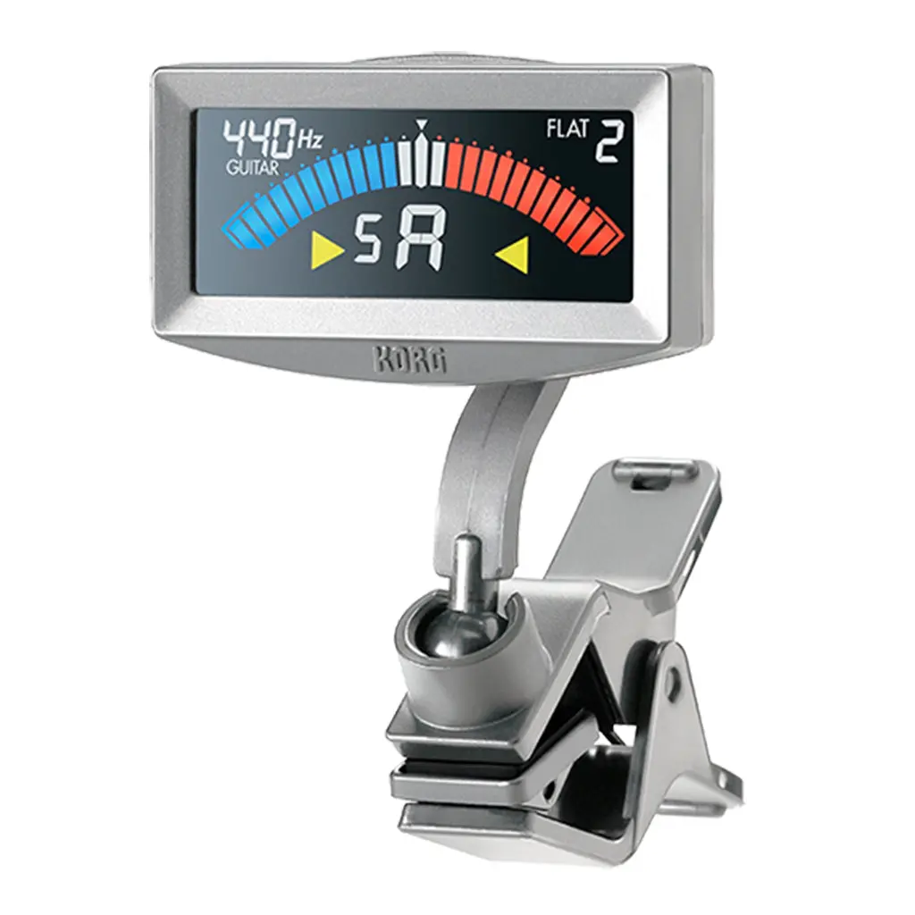 Korg Pitchcrow Clip On Tuner Metallic Silver 1