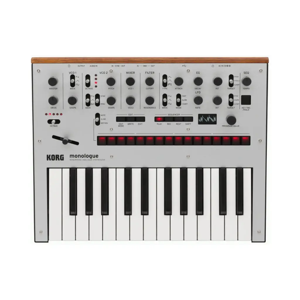 Korg Monologue Monophonic Analog Synthesizer Silver 1