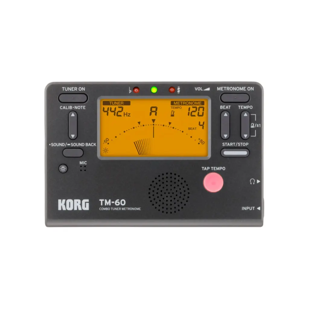 Korg Tm-60 Tuner Metronome Black 1