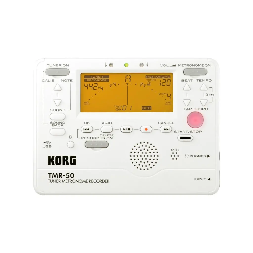 Korg Tmr-50 Tuner Metronome White 1