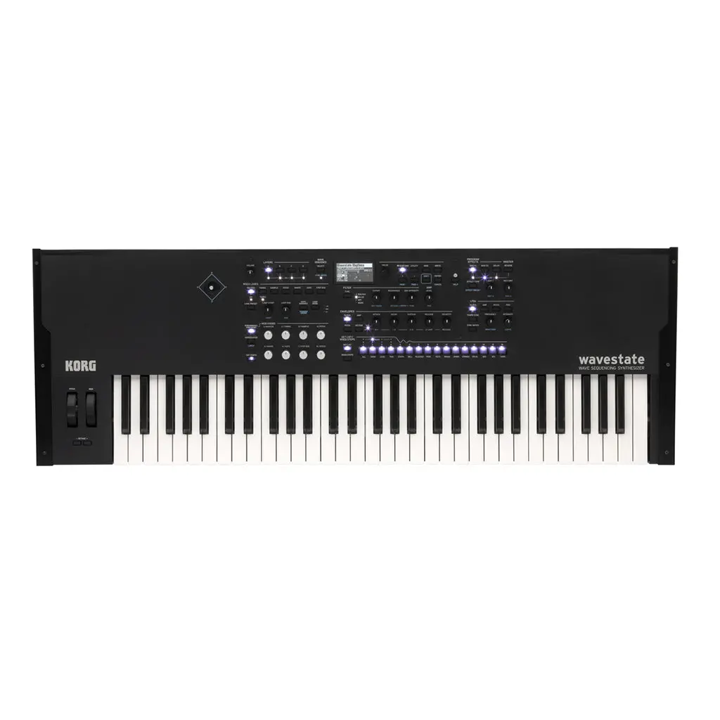 Korg Wavestate Se 61 Note Wave Sequencing Synth With Case Black 1
