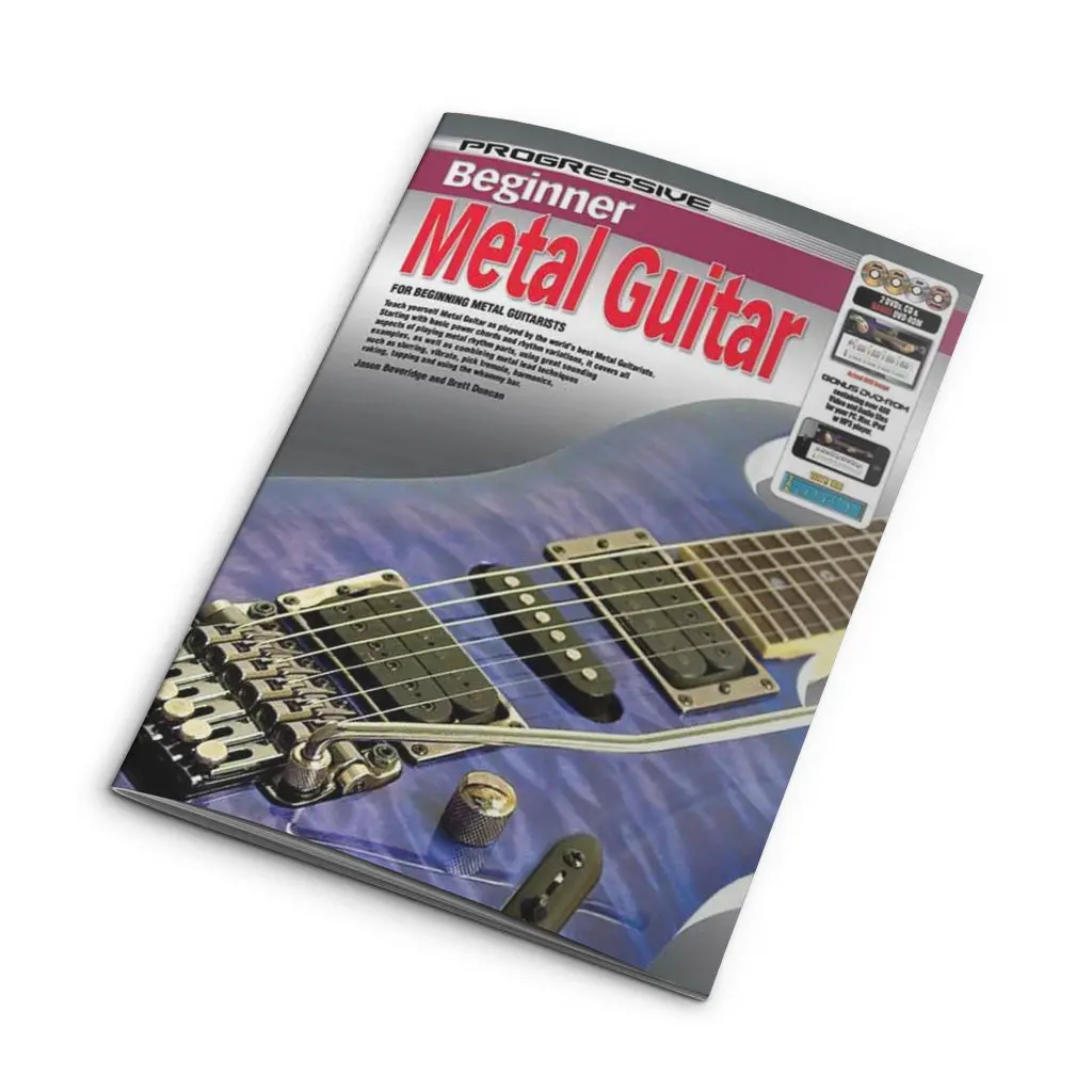 Progressive Beginner Metal Guitar Book/Cd(2)/Dvd(2)/Dvd-Rom(2) 1