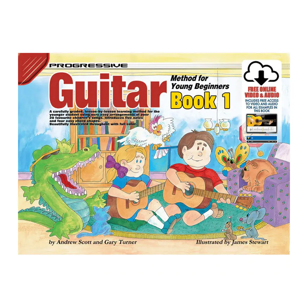 Progressive Method For Young Beginner Guitar Book 1 Online 1