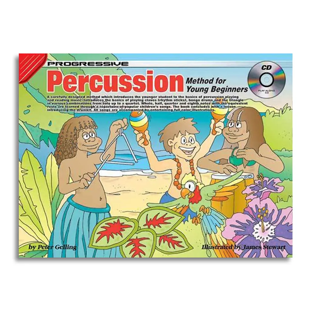 Progressive Method For Young Beginner Percussion Bk/Cd/Dvd 1
