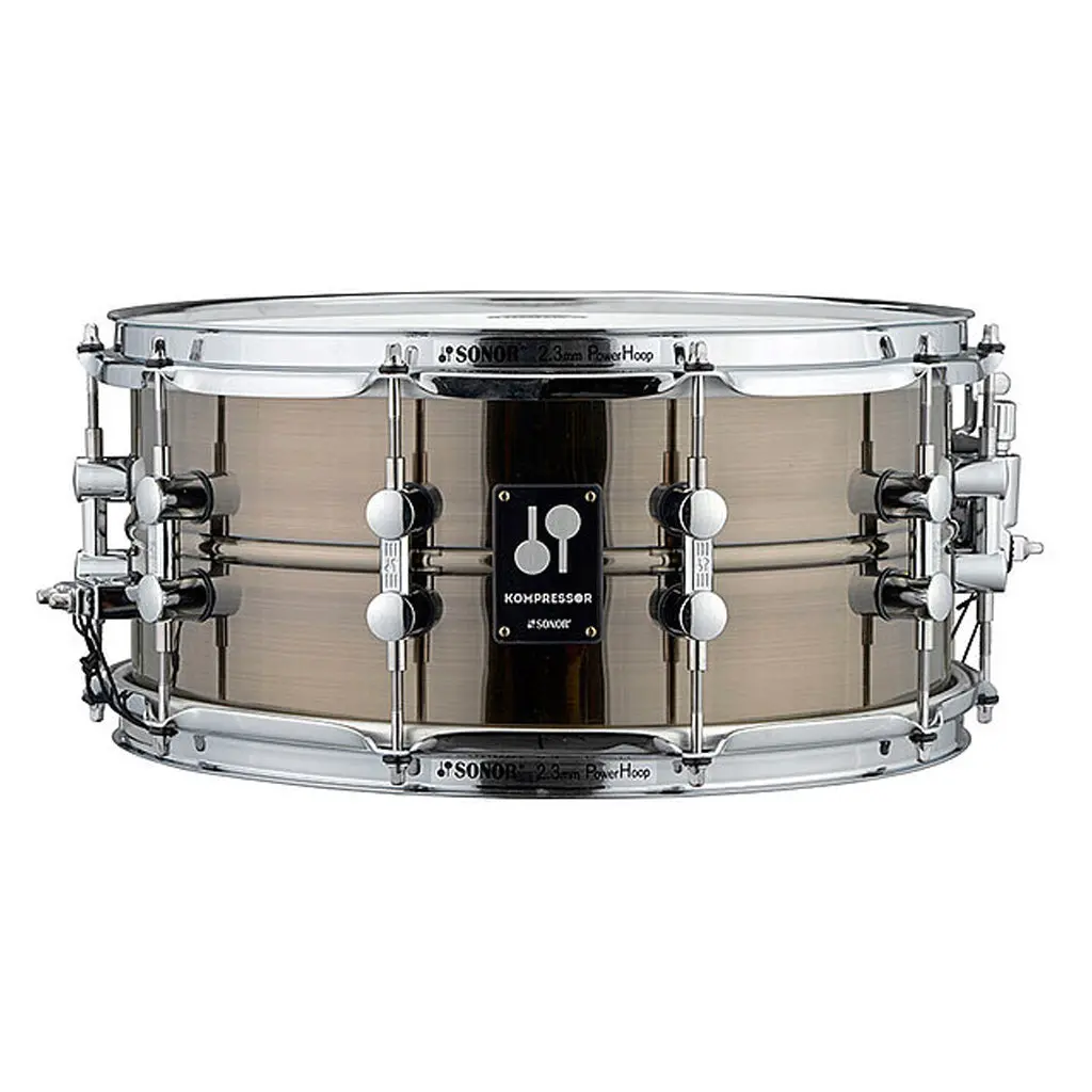 Sonor Kompressor 14"X6.5" Brass Snare Drum - Black Nickel Plated 1