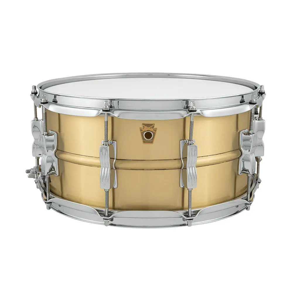 Ludwig Acro Brushed Brass Snare Drum - 14" X 6.5" 1
