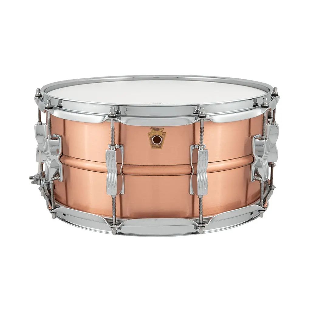 Ludwig Acro Brushed Copper Snare Drum - 14" X 6.5" 1