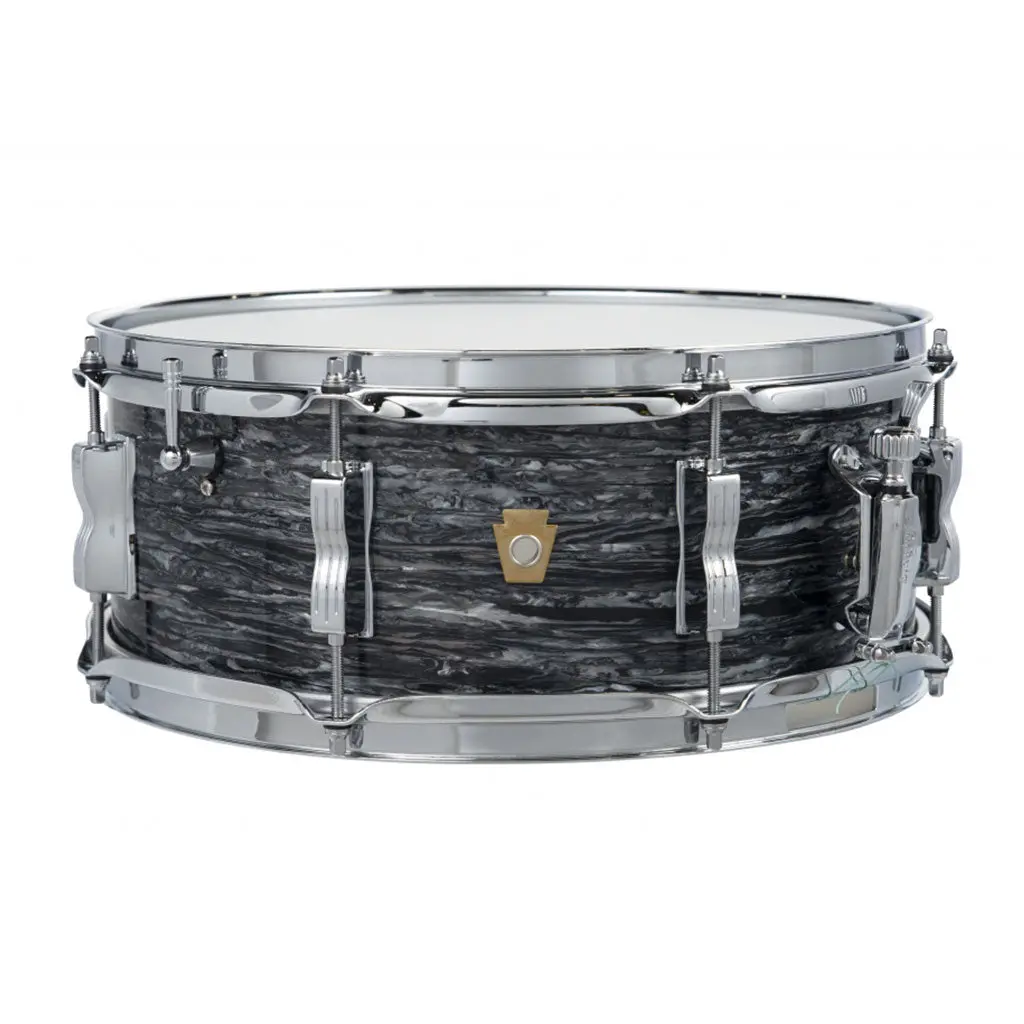 Ludwig Legacy Mahogany "Jazz Fest" Snare Drum - 14"X5.5" - Vintage Black Oyster 1