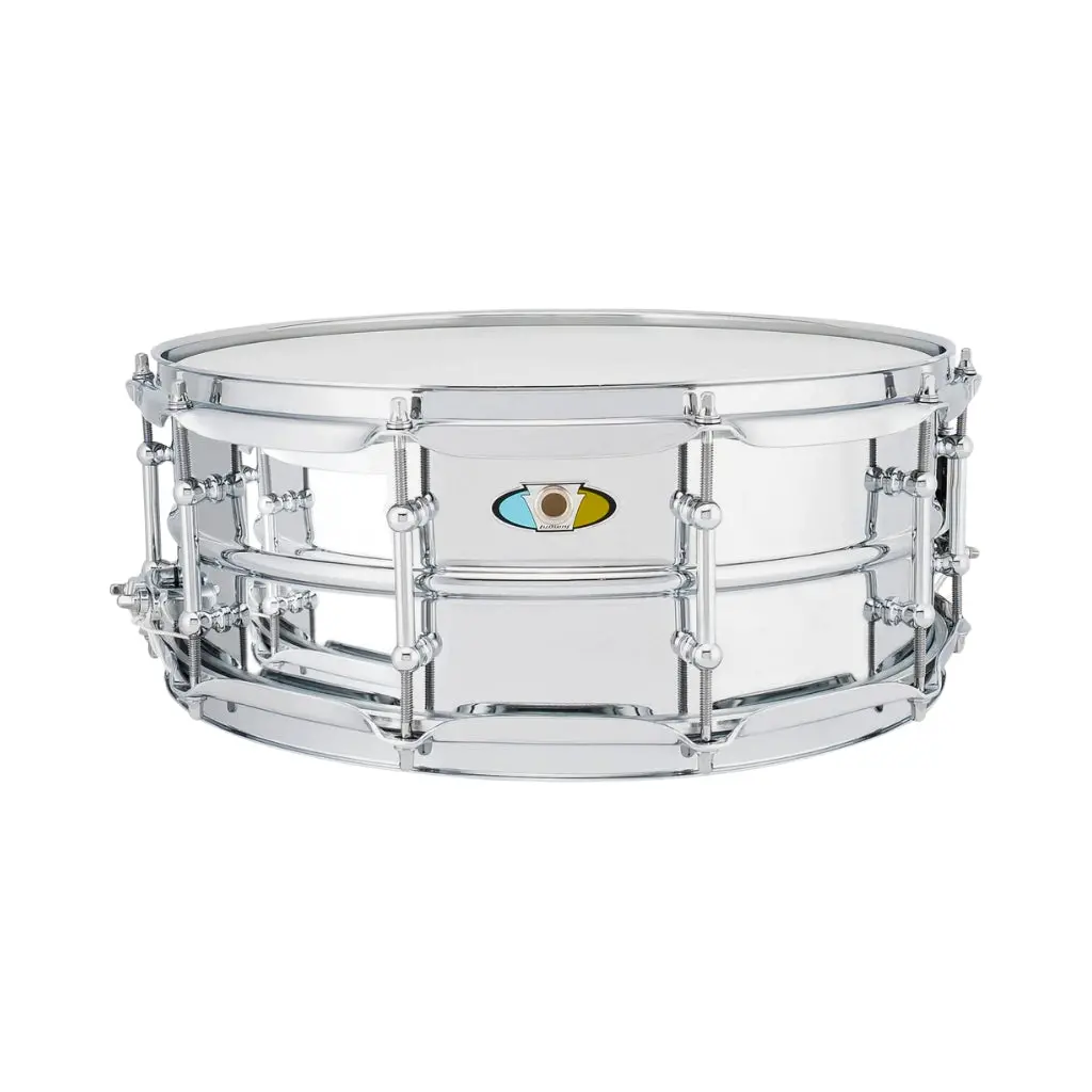 Ludwig Supralite Steel Snare 5.5" X 14" With P88i Throw Off 1