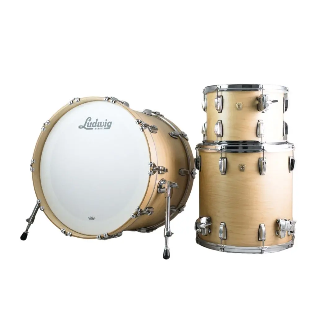 Ludwig Classic Maple 22" Fab 3-Piece Shell Pack - Satin Natural 1